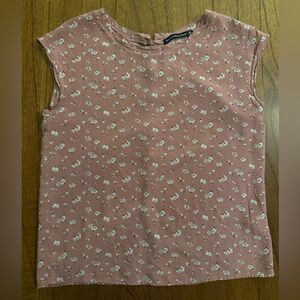 Abercrombie & Fitch Floral Blouse in Mauve